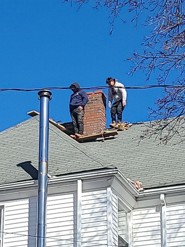 Stone chimney work